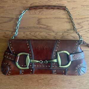 Rina Rich Brown Leather Purse